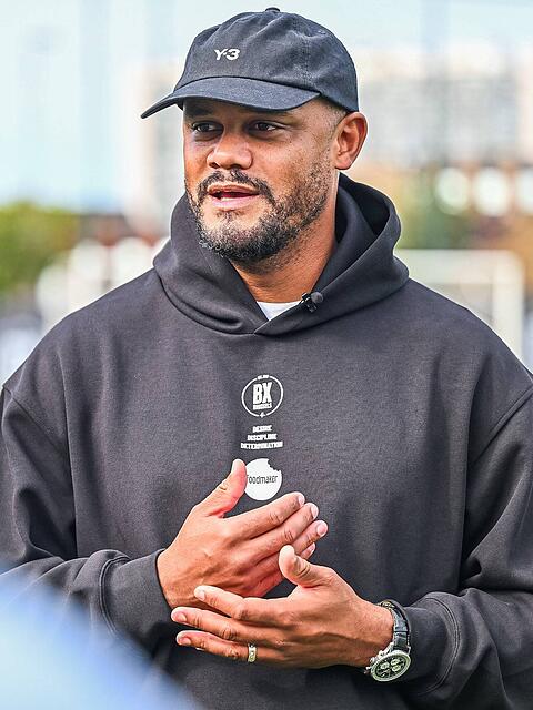 In der L&auml;nderspielpause in der Heimat: Bayern-Trainer Vincent Kompany.
