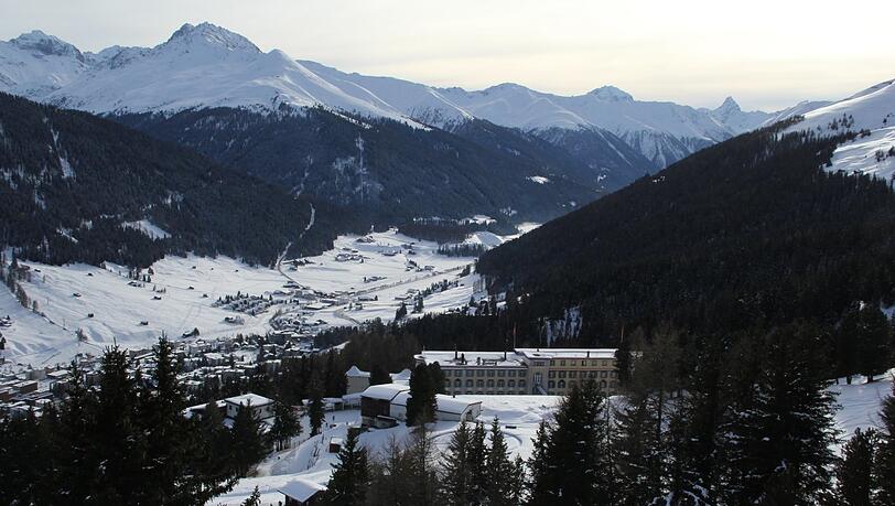 Die Schatzalp oberhalb von Davos. Die Schatzalp oberhalb von Davos.