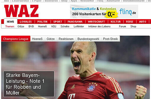 Anerkennung für die "starken Bayern" gibt's auch von "Der Westen"