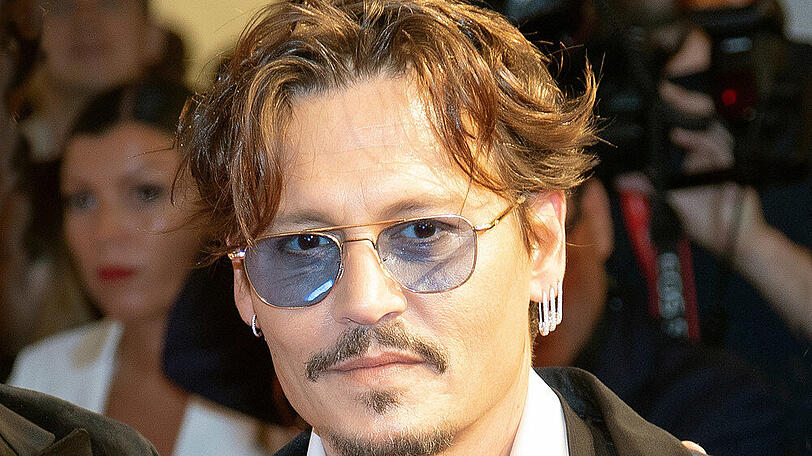 Johnny Depp bei einem Auftritt in Venedig