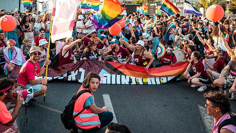 Die Pride Parade in Be'er Sheva. In vielen Nachbarländern Israels wäre so eine Veranstaltung nicht denkbar.