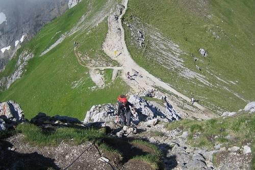 Hier passierte das Unglück: der Mittenwalder Höhenweg