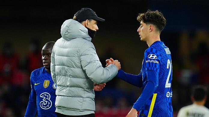 Thomas Tuchel und Kai Havertz arbeiteten zusammen beim FC Chelsea.