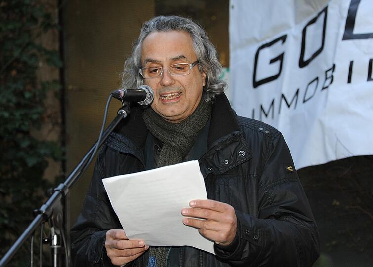 ... und der Autor Friedrich Ani. Die Veranstaltung war schließlich als "Lesung mit Musik" angekündigt.