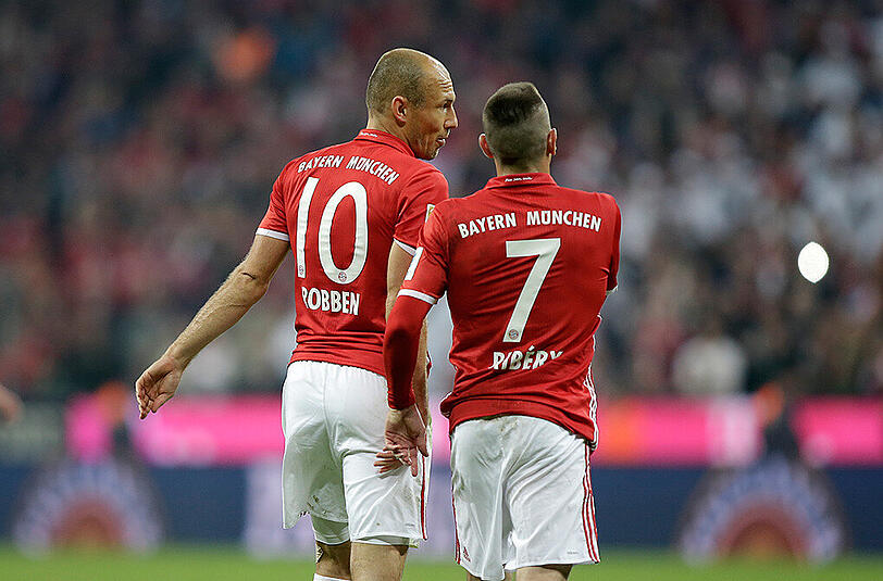 Erzielten beide ein Tor gegen Berlin: Arjen Robben (l.) und Franck Ribéry.