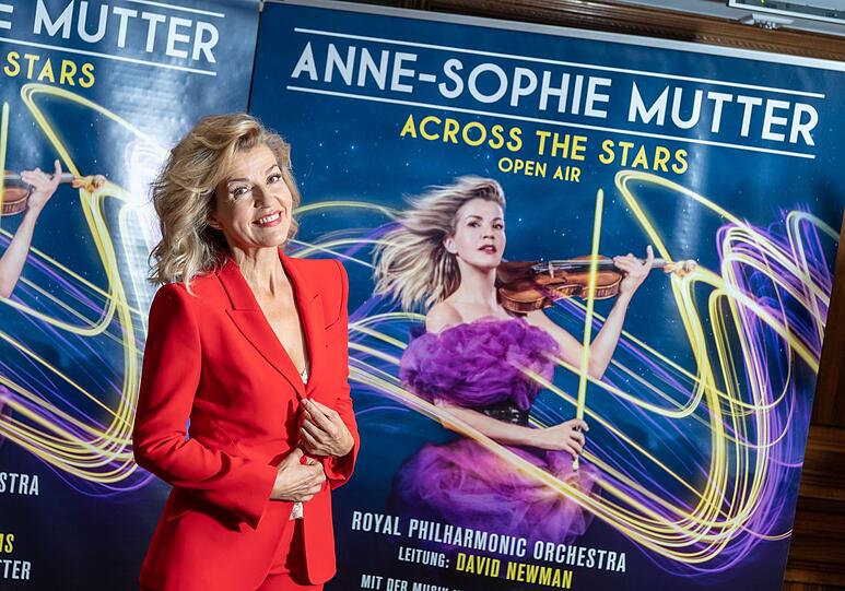 Die Geigerin Anne-Sophie Mutter.