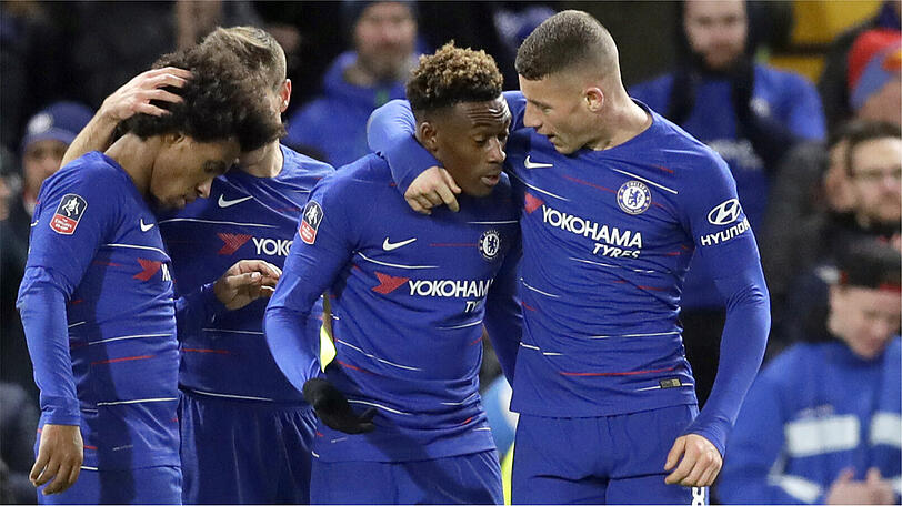 Vom FC Bayern umworben: Callum Hudson-Odoi (Mi.).