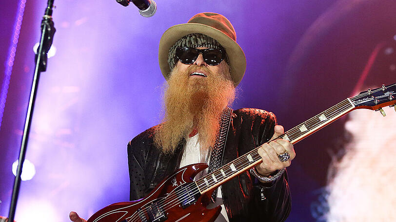 Musiker Billy Gibbons bei einem Auftritt Ende 2017 in New York City