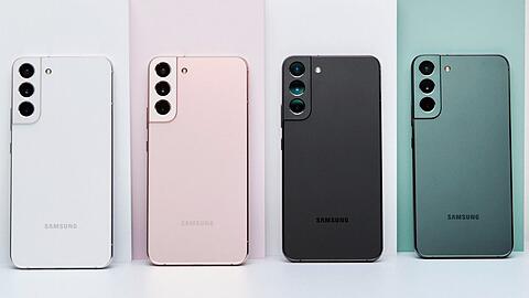 Samsungs neue Galaxy-S22-Reihe ist in mehreren Farben zu erhalten. Dem S22 Ultra sind eigene Farben vorbehalten.