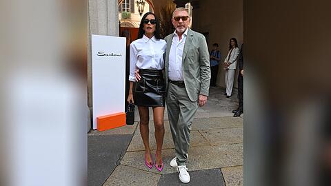 Lilian de Carvalho Monteiro und Boris Becker in Mailand auf der Fashion Week.