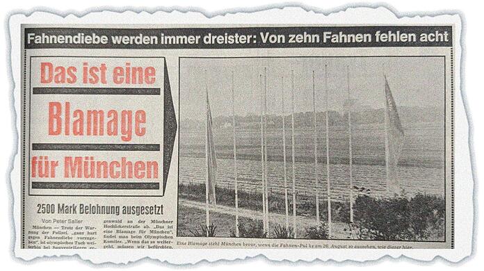 16. August 1972: "Das ist eine Blamage für München", schreibt die Abendzeitung.
