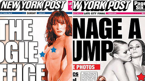Die "New York Post" kann es nicht lassen: Immer wieder erscheinen auf der Titelseite Nacktfotos von der neuen First Lady - Melania Trump.