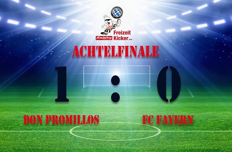 Don Promillos gewinnt gegen den Titelverteidiger mit 1:0.
