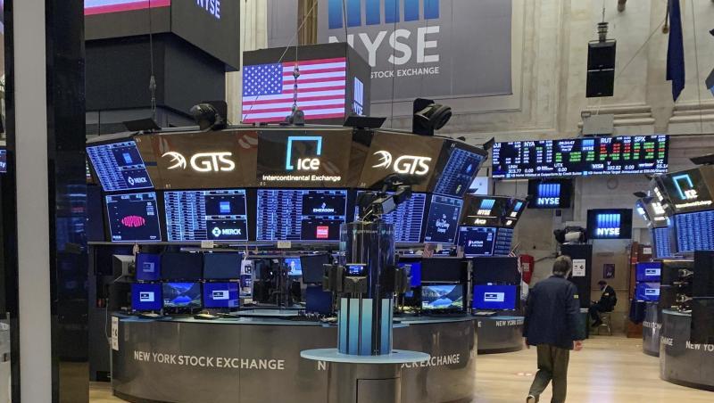 Blick in die New Yorker Börse. Blick in die New Yorker Börse.