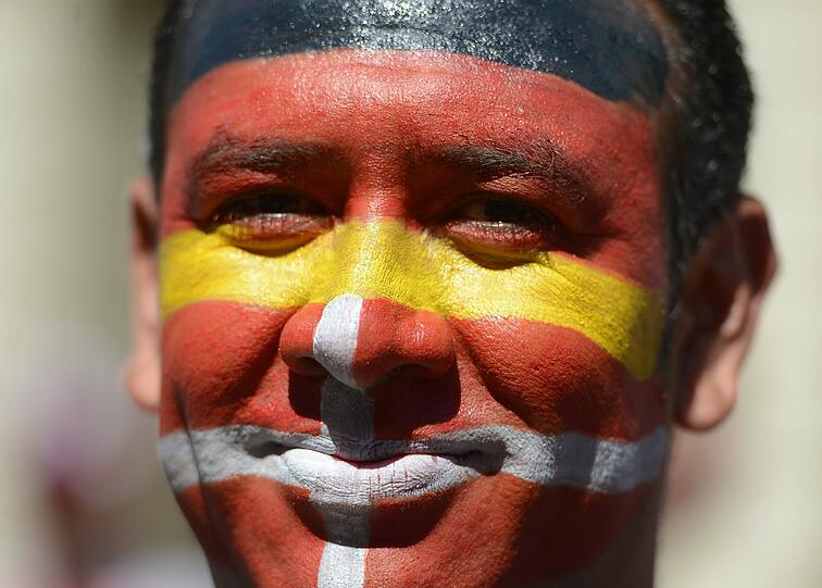 Dieser Mann kann sich wohl nicht so recht entscheiden.