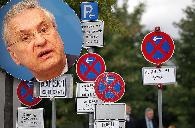 Insgesamt wurden seit vergangenem Sommer 459 Verkehrsschilder entfernt, die überflüssig waren. Bayerns Innen- und Verkehrsminister Joachim Herrmann (CSU) ist sehr zufrieden mit dem Projekt. (Archivbild)