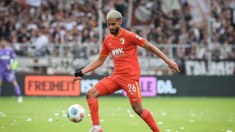 Wird erneut verliehen: Elias Saad vom FC Augsburg (Archivbild) Wird erneut verliehen: Elias Saad vom FC Augsburg (Archivbild)