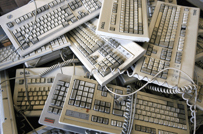 Ausgediente Computertastaturen &ndash; wo landet der Schrott?