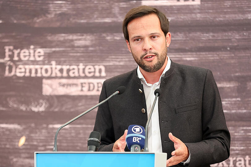 Martin Hagen beim politischen Frühschoppen.