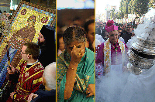 Die Bilder ähneln sich nur wenig und dennoch zeigen sie alle, wie Christen auf der ganzen Welt die Geburt Jesu feiern. Klicken Sie durch die Bilderstrecke.