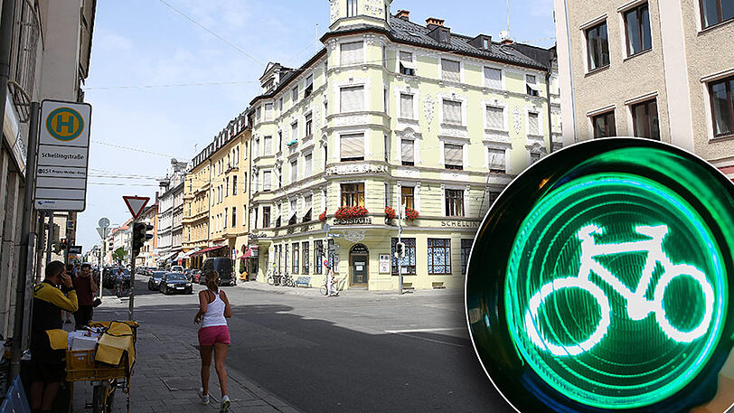 In der Schellingstraße soll die grüne Welle für Radler getest werden. (Archivbild)