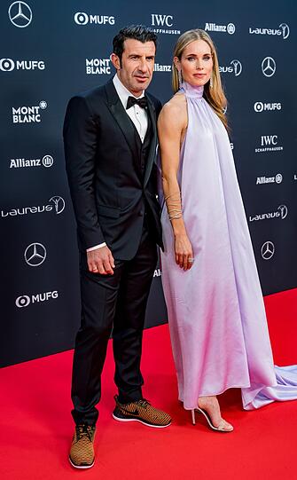 Ex-Fußballer Luis Figo mit Ehefrau Helen Svedin.