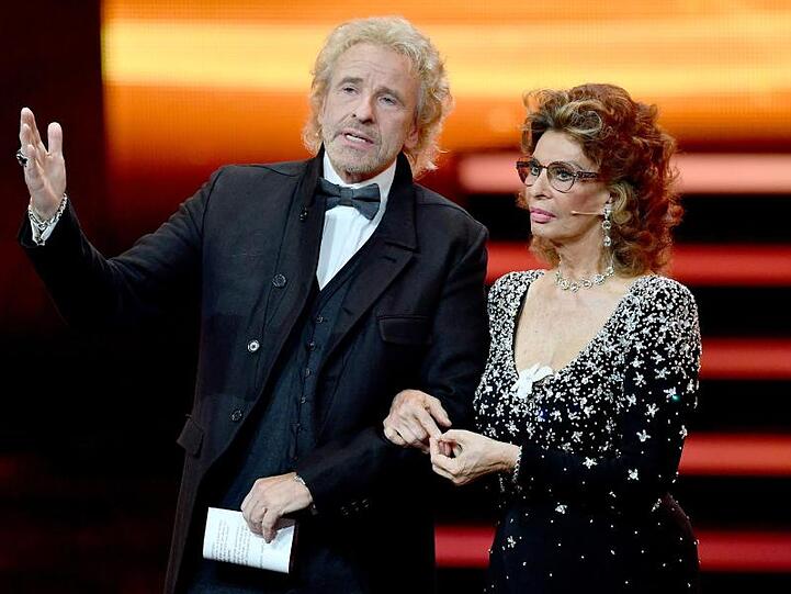 Der gemeinsame Auftritt von Thomas Gottschalk und Sophia Loren war einer der Höhepunkte der Show.