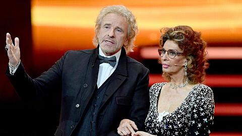 Der gemeinsame Auftritt von Thomas Gottschalk und Sophia Loren war einer der Höhepunkte der Show.