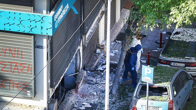 Missglückter mutmaßlicher Geldraub - Bombenexplosion in Thessaloniki