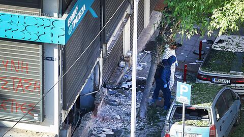 Missglückter mutmaßlicher Geldraub - Bombenexplosion in Thessaloniki
