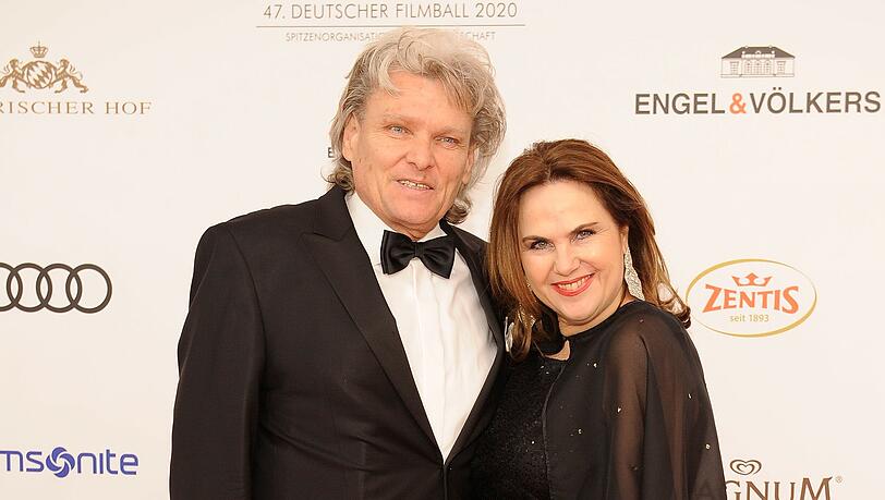 Ernst Hannawald und Frau Maria beim Deutschen Filmball 2020.