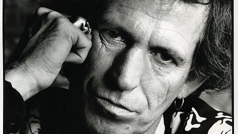 Keith Richards 1992, als er mit den X-Pensive Winos sein zweites Album "Main Offender" veröffentlichte.