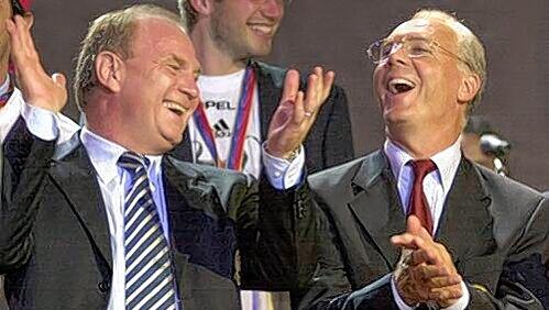 „Wir sind wieder die besten Freunde“: Franz Beckenbauer über sein Verhältnis zu seinem Nachfolger Uli Hoeneß (l.). „Wir sind wieder die besten Freunde“: Franz Beckenbauer über sein Verhältnis zu seinem Nachfolger Uli Hoeneß (l.).