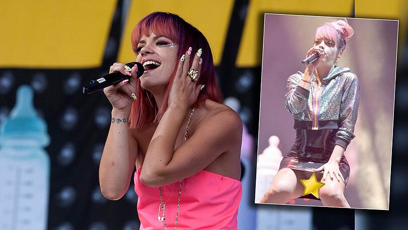 Mit einem Nacktbild wurde Lily Allen getrollt. Mit einem Nacktbild wurde Lily Allen getrollt.