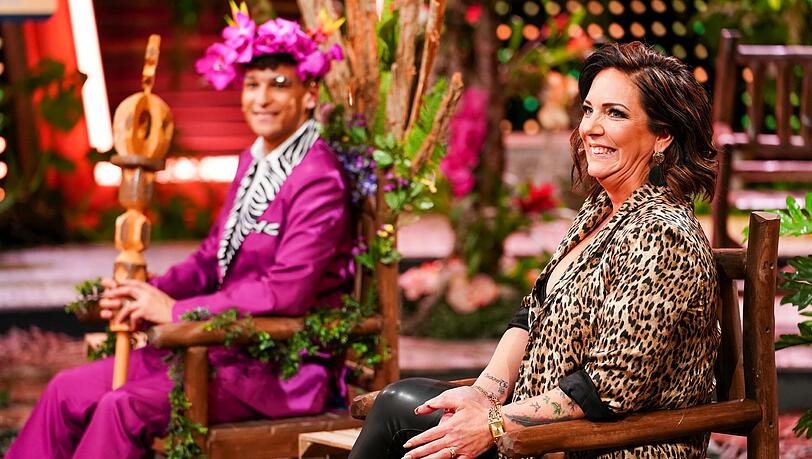Danni Büchner und der amtierende Dschungelkönig Prince Damien waren am Sonntagabend in der "Dschungelshow" dabei.