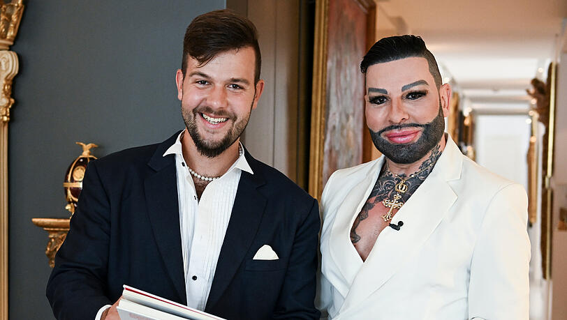 CDU-Politiker Marc-Eric Lehmann und Kult-Designer Harald Glööckler