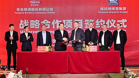 Die CEOs von Tsingtao und Paulaner beschlie&szlig;en eine langj&auml;hrige Partnerschaft.