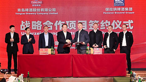 Die CEOs von Tsingtao und Paulaner beschlie&szlig;en eine langj&auml;hrige Partnerschaft.