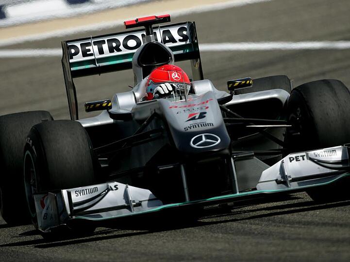 Michael Schumacher im Silberpfeil