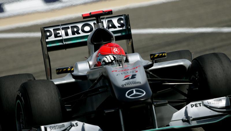 Michael Schumacher im Silberpfeil Michael Schumacher im Silberpfeil