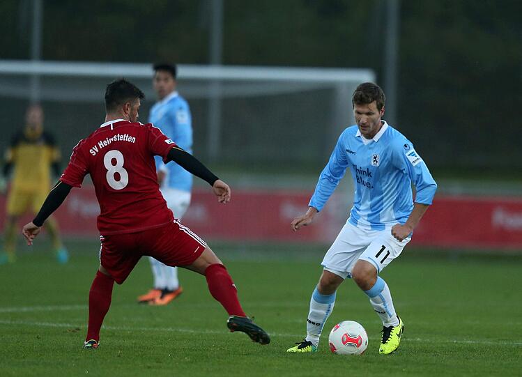 Marcel Eberling gegen Benny Lauth (r).