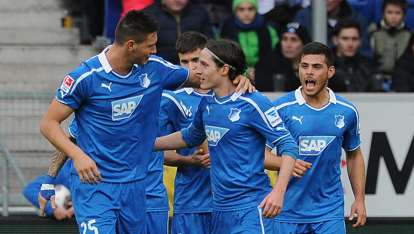 Begehrt: Niklas Süle (links) und Sebastian Rudy (Mitte). Hinten rechts Kevin Volland. Begehrt: Niklas Süle (links) und Sebastian Rudy (Mitte). Hinten rechts Kevin Volland.