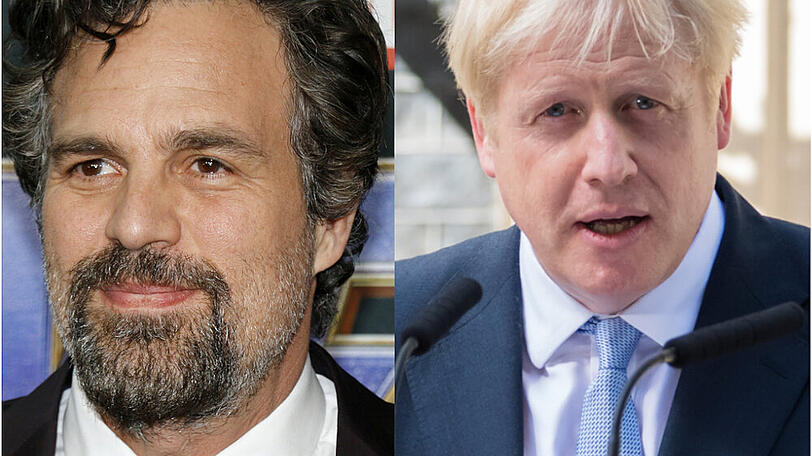 Mark Ruffalo (l.) äußert sich zu Boris Johnsons Hulk-Vergleich