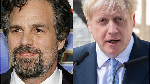 Mark Ruffalo (l.) äußert sich zu Boris Johnsons Hulk-Vergleich