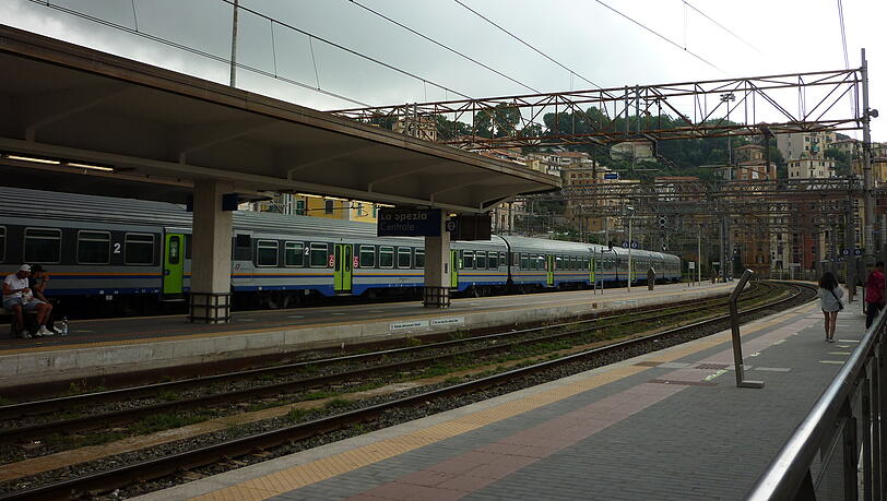 Der Bahnhof von La Spezia: Hier beginnt die einzigartige Reise. Der Bahnhof von La Spezia: Hier beginnt die einzigartige Reise.