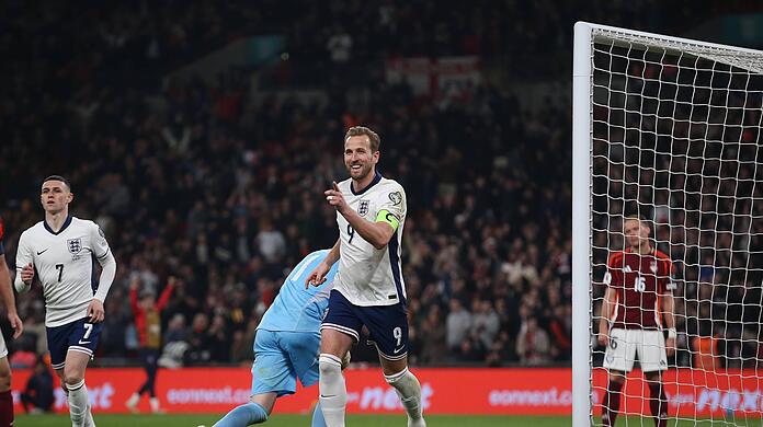 Harry Kane trifft in der WM-Qualifikation für England.