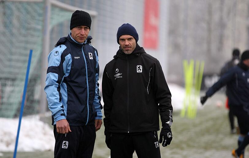 Neuzugang Rob Friend mit Trainer Alexander Schmidt.