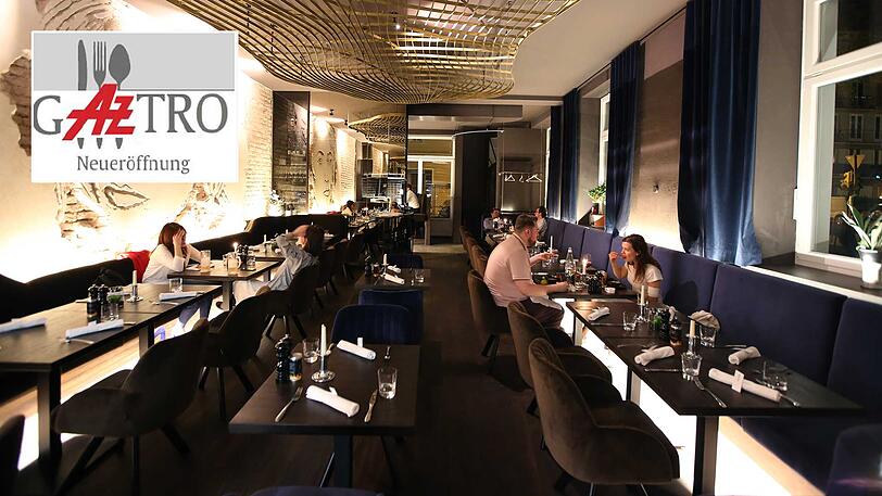 Das Beef Room 61 kommt elegant daher. Von der Dame an der Wand gibt&rsquo;s dafür ein Lächeln.