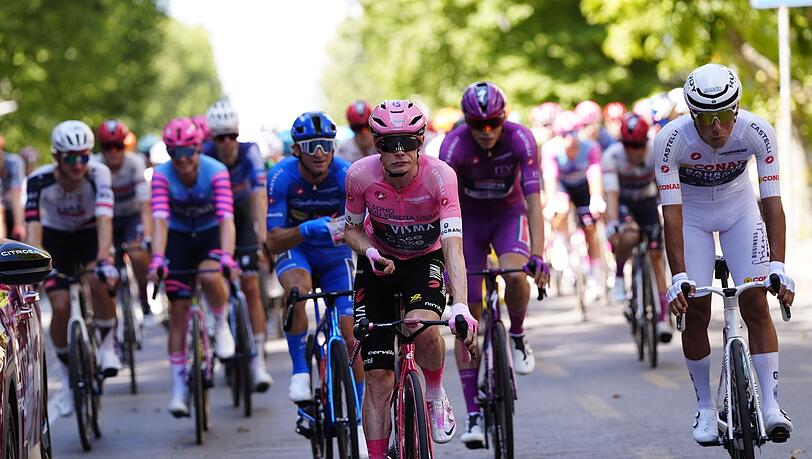 Jonas Vingegaard bei der letzten Etappe des Giro.