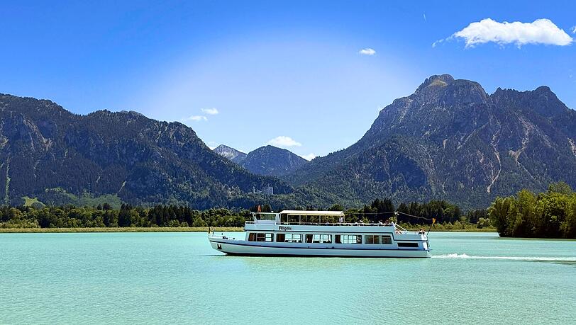 Der Forggensee bei F&uuml;ssen im Allg&auml;u. In dieser Ferien-Region sind die Immobilienpreise etwas moderater.
